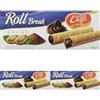 Lago 1968, Roll Break 80g, Cannoli di Wafer Ripieni di Crema Cacao 66% (Confezione da 3)