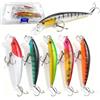 Feegela Set da 6 Esche Artificiali per Spinning, 11cm 8g - Leurri Galleggianti per Pesca in Mare e Acqua Dolce - Ideali per Spigola, Luccio e Pesci Predatori