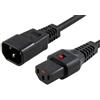 IEC Lock Cavo di alimentazione IEC C14/IEC C13 dritto M/F 1m nero IEC-PC1024