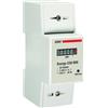 VEMER VE799000 ENERGY 230 D80 - Contatore Energia Elettrica Monofase da Barra DIN 2 Moduli, Misuratore Consumo Elettrico, Corrente Massima Misurabile 80A, Alimentazione 230V, Bianco
