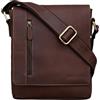 STILORD "Easton" Borsa Messenger Piccola in Pelle Borsello Uomo Cuoio con Tracolla per Tablet da 10,1 Pollici Viaggio Colore:havanna - marrone
