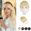 BARSDAR Frangia Clip Capelli Veri, 100% Naturali Frangetta Air Bangs French Bangs Frangia Extension Clip Capelli Veri Cura Capelli Donna lavabile/tingibile…