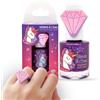 Mevsim Store Unicorno Smalto Unghie Bambina a Base d'Acqua - Smalto Bambini Non Tossico Peel Off, Facile da Rimuovere Senza Acetone, Trucco e Manicure Unghie, Idea Regalo con Anello - 9 ml