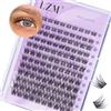 LZM Ciglia Finte Ciuffetti - D Curl Ciuffetti Ciglia Finte Naturali 8-16mm Extension Ciglia Fai Da Te Banda Sottile Extension Ciglia Ciuffetti Riutilizzabile Ciuffetti Ciglia (SNR028-D-MIX)