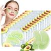 Uheltosly 48 Pezzi Patch Occhi Antirughe, Maschera Occhi Cure, Maschera occhi Calmante Idratante, Riduce Le Rughe e le Linee Sottili, Per Uso Quotidiano Uomini e Donne (Avocado)