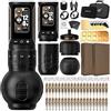 Ambition Ninja Max 280 Kit Completo Macchinetta Tatuaggi Wireless, Penna Rotary 7 Corsa Regolabile 2.2-4.2mm, Doppia Batteria 2400mAh, Motore Brushless 280 g.cm, 40 Cartucce e Guarnizioni 54mm&32mm