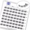 LZM Ciglia Finte 10MM Naturali C Curl DIY Estensione Cat Eye Fatto a Mano Ciuffetti Morbi Cluster Fake Lashes
