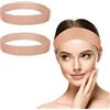 CENCERY 2 Pezzi Grip per Parrucca in Silicone - Fascia per Capelli Regolabile e Trasparente per Tenere la Parrucca in Posizione - per Donna e Uomo (Marrone Scuro)