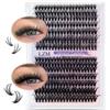 LZM Ciglia Finte Naturali Ciuffetti 280pcs, 30+40D D Curl 9-16mm, Extension Ciglia Finte DIY a Casa, Ciglia a Grappolo e Semplici da Applicare