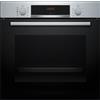 Bosch HQA514ES3 Forno da incasso, 60cm. Nero + inox. Con getto di vapore. Display rosso. Pulizia idrolisi