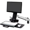 Ergotron Styleview Sit-Stand Combo Arm 61 cm (24") Parete Alluminio [45-266-026]