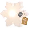 8 seasons Lampada da tavolo in cristallo di ghiaccio Shining Crystal Micro - 12 cm lampada decorativa a LED con batteria e USB-C, fiocco di neve, ricaricabile e suggestivo, ideale per Natale e inverno