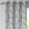 Fusion - Matteo - Coppia di tende con occhielli, 100% cotone, 229 x 183 cm, colore: Grigio