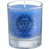 Palm Light 4041678004255 Chakra Candela, Visuddha, Altezza Circa 6 cm, Set di 4, Azzurro