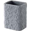 GEDY G-Canton Portaspazzolini da Bagno Grigio, Misure e Peso: 11X9,2X6,5 CM & 0,455 kg, Porta dentifricio e spazzolino in Resina e Sabbia, Finitura Antracite, Design R&S, 2 Anni di Garanzia