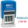 COLOP Timbro mini S160/L2 DATARIO + RICEVUTO 4mm autoinchiostrante COLOP S160/L2