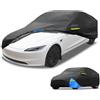 Partuto Copertura Auto Impermeabile per Tesla Model 3 1Pc | Nero, Blu, 480X185X130Cm, 1Pc, Con Cerniera Porta, Protezione Da Pioggia Sole Neve, Per Tutte Le Stagioni