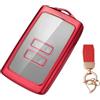 NEUHOO Accessori per Auto per Dacia Duster 3 2024-2025, Copertina per Chiave e Porta Chiavi, Protezione per Chiave in Silicone TPU (Rosso)