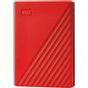 WESTERN DIGITAL Hard Disk portatile Western Digital My Passport 6TB USB 3.0 Colore rosso