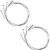Cerioll Set Universale Di Corde Per Violino 4/4 (G-D-A-E), Corde In Acciaio Di Ricambio Per Violino, 2 Set Completo