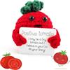Meanju Mini Positive Potato,7cm Bambola di Patate Peluche Maglieria,Patata Positiva Lavorata a Maglia Carina Creativa Positive Potato per Regali di Compleanno per Incoraggiamento (C)