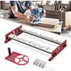 Ysislybin Kit per Slitta per Router Set, Slitta per Fresare per Appiattire Lastre + Fresatrice Legno Piastra di Base, Lega di Alluminio Rifilatore Piastra di Base, Fresatrice da Banco per Pannello da Banco