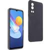 REY Cover in Gel TPU Nera per Vivo Y72 5G - Y52 5G - IQOO Z3 5G, Ultra Sottile 0,33 mm, Morbido Flessibile, Custodia Silicone