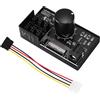 Binghe Controller Ventola PWM Binghe Controller Ventola PWM con Splitter da 1 a 6 12V 4 Pin y Cavo, Hub per Ventole PC con Connettori di Alimentazione SATA e DC 5525 Supporta 6 ventole