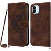 Netany Cover per Xiaomi Redmi A1 /Redmi A2 con Cordino, Flip Portafoglio Custodia in Pelle, [2 Porta Carte][Chiusura Magnetica],Custodia Libro Cover con Laccio per Xiaomi Redmi A1 /Redmi A2 (Marrone)