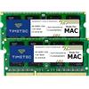 Timetec 8GB KIT (2x4GB) Compatibile con Apple DDR3 1333MHz PC3-10600 CL9 per Mac Book Pro (inizio/fine 2011), iMac (metà 2010, metà/fine 2011), Mac Mini (metà 2011) Aggiornamento Mac RAM