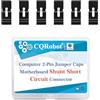 CQRobot 100 Pezzi Nero Standard Computer Jumper Cap Header Pin Shunt Shorting Connettore 2P 2,0 mm con manico. per Arduino Raspberry Pi PCB PC DVD HDD Cortocircuito Progetti.