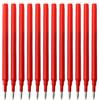LEMLIN 12 pezzi Ricariche Penna Cancellabile 0,5mm Rosso Cancellabile - Inchiostro Termosensibile Compatibile con Frixion, per Uso Quotidiano e Professionale