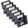 Cartridgeify 6 nastri per etichette Cartridgeify 45013, 12 mm, compatibili con Dymo D1 12 mm x 7 m, S0720530 per Dymo LabelManager 150 160 210D 280 360D 420P, compatibili con D1 45013 A45013 nero su bianco