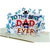 CUT POPUP.COM CUTPOPUP Best Dad Ever - Biglietto pop-up per la festa della mamma a forma di farfalla, biglietti di auguri con fiori, biglietto di compleanno 3d pop-up per nonna, mamma, suocera IT