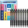 Pilot G-2 - Set di penne a sfera retrattili con inchiostro gel, punta da 0,7 mm, confezione da 10 pezzi, colore: nero