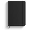 Rileys & Co Rileys Quaderno a Quadretti Hardcover, 120 Fogli (Nero) | Compatto, Ideale per Matematica e Grafici, 20x15 cm