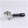 CAPFEI Portafiltro 54 mm doppio beccuccio per Sage/Breville Barista BES 870/878/880 con filtro in legno ABS e acciaio inox, nero