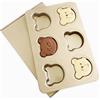 JSJMOFA Teglie per Muffin a Forma di Orso, 6 Cavità Antiaderenti Stampo per Muffin con Coperchio, Teglie Muffins Cuocere Cupcake, Muffins, Panini Hamburger, Biscotti