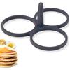 Wondercook Stampo da pasticceria in silicone per 3 pancakes,blinis,mini pancake o uova, pancake Perfetto grazie a questo stampo per torta compatibile con padella di medie dimensioni.