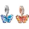 MGIUL Charm Cartone Animato Animale Ruoli Cinematografici 3 in 1 Clips 2 in 1 Pendant Argento 925 Ciondoli Perline Compleanni Anniversari Gioielli Regalo per le Donne
