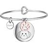 ZUKY Bracciali in acciaio dedicati agli amanti degli animali (Lagotto)