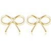 SLUYNZ Orecchini con fiocco in argento Sterling per donna, piccoli fiocchi, orecchini a nastro, SMALL, Argento sterling, Nessuna pietra preziosa