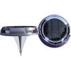 Solarsys - Set da 2 Luci Solari LED da Esterno 120 Lumen Bianco Caldo - Sensore Crepuscolare, IP67, Picchetto - Illuminazione d'Ambiente per Giardino, Terrazza, Piscina e Pontile