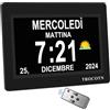 KASTISS Orologio Digitale Con Calendario Giorno E Data Per Anziani Grandi Numeri - 5