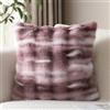 JOTOM Set di 1 fodera per cuscino in peluche 45x45 cm morbida decorativa copricuscino decorativo in pelliccia sintetica soffice per divano sofà camera da letto cuscino 18x18 pollici (rosa bianco)