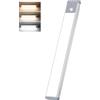HIBOITEC 2500mAh Luci per Armadio-3 Colore ＆ Dimmerabile Luce Armadio Led con Sensore, 65LED Super Luminoso, USB-C Lampada Ricaricabile, 33,5cm Magnetica Adesiva Led Sottopensile Cucina Senza Fili