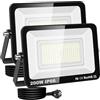 RIGIDON faretto led da esterno con spina, 2x 200W 20000lm fari di sicurezza