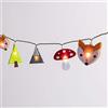 Lights4fun Catena di Luci Decorativa con 20 Lama LED Bianchi Caldi per Interni