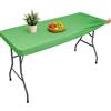 Morbuy Tovaglia Antimacchia Rettangolare Con Elastico, Verde Exterior Copritavolo 183x76 CM Resistente Al Vento, Lavabile, Per Tavoli Da Giardino, Esterno, Campeggio e Picnic