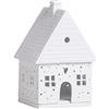Räder Gingerbread Light House piccola, 9 x 8,5 x 14 cm Bianco